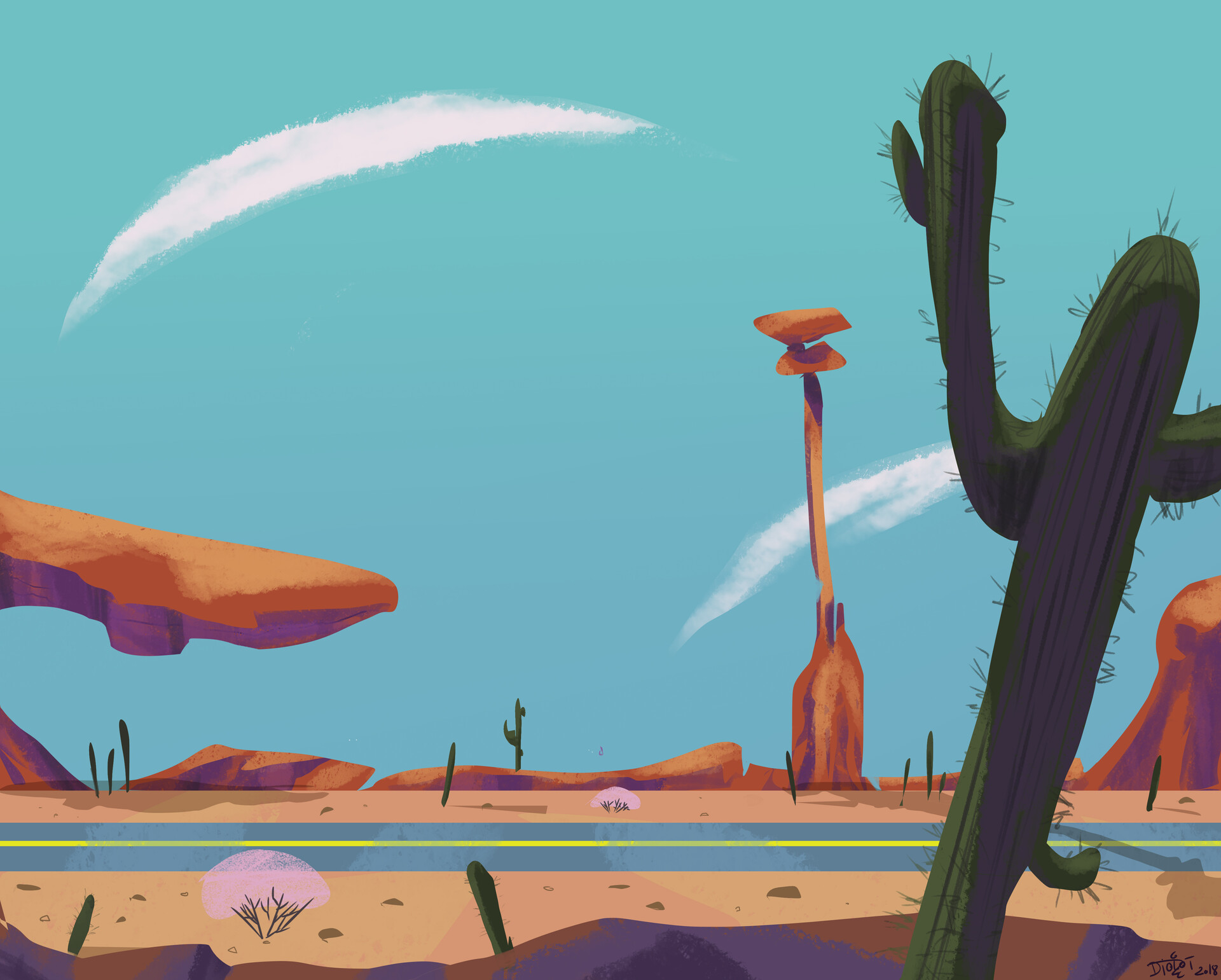 Artstation Designs Bakgrounds Animation Diolot Clement