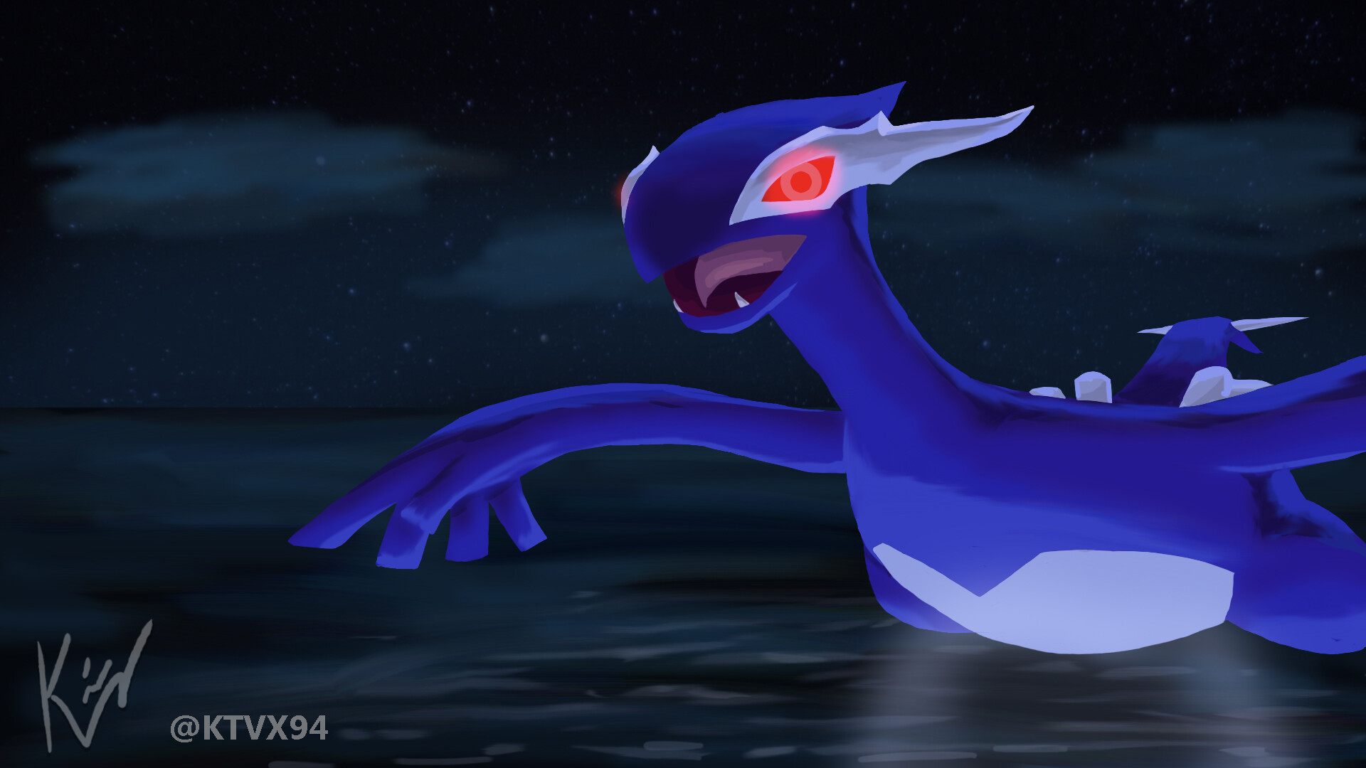 Artstation Shadow Lugia Fan Art Kevin Klein