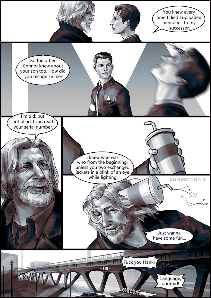 Artstation Dbh Fan Comic 16 Probability Liu Yan