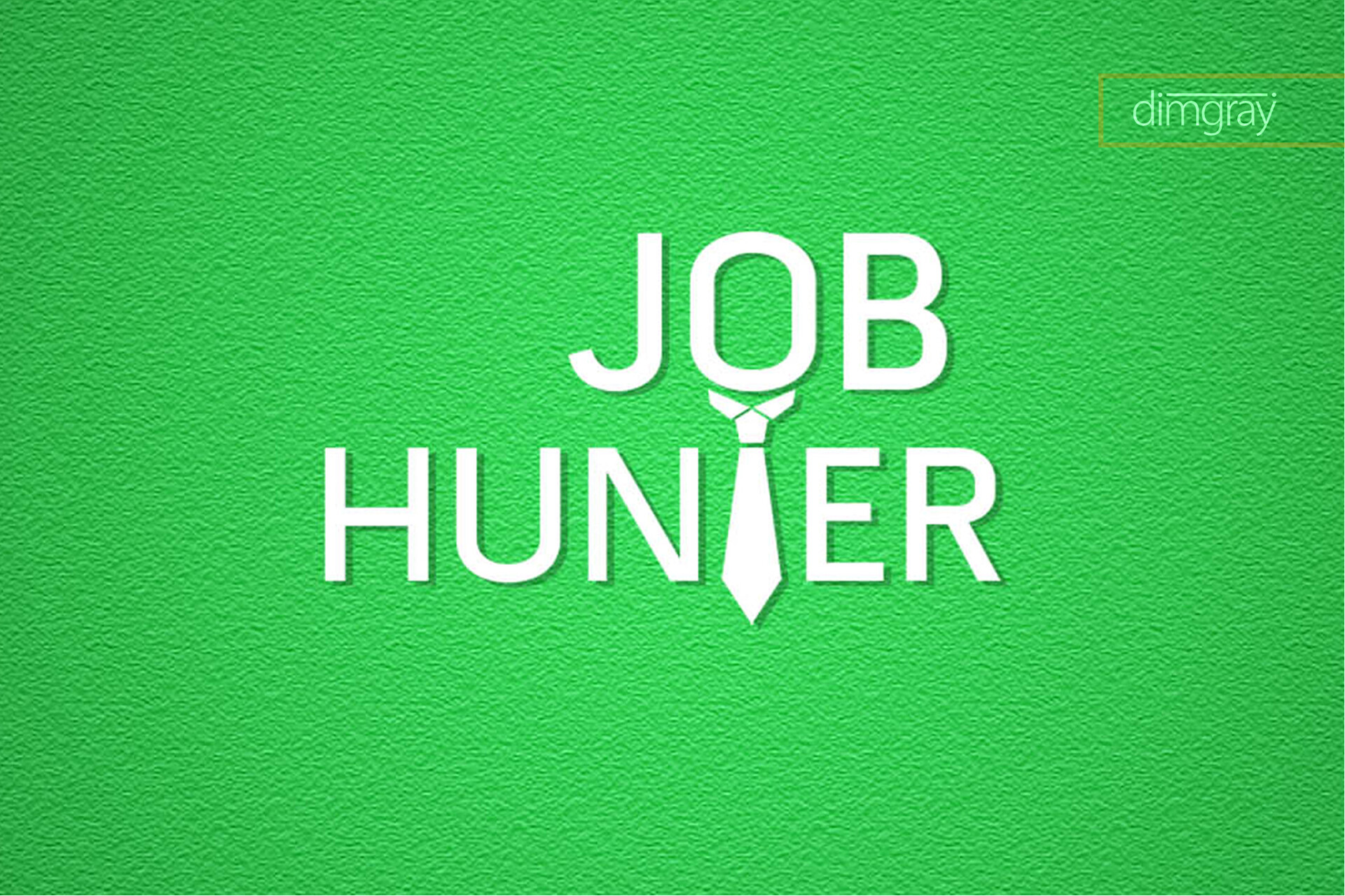 Dim Gray Job Hunter Logo Design