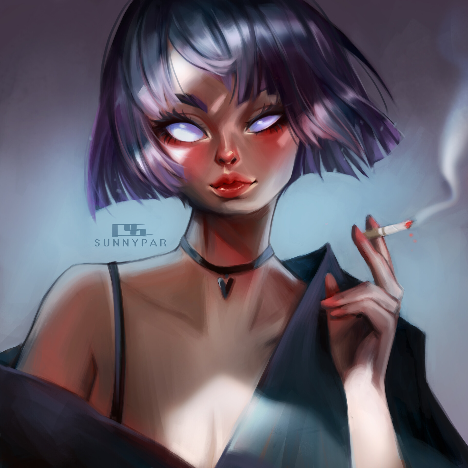 ArtStation - BAD GIRL from my old art.