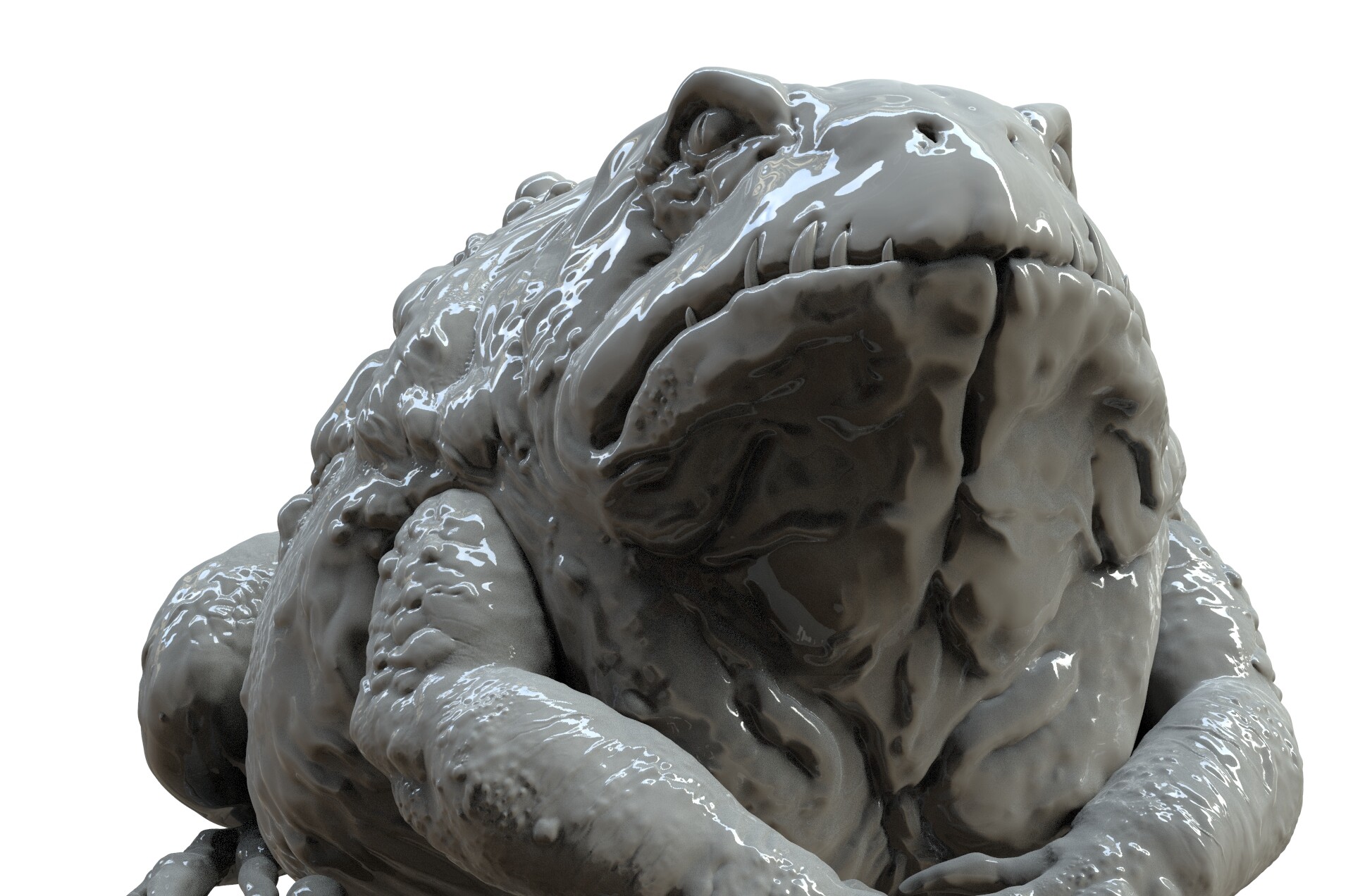 Artstation Zbrush Copy Painting Practice The Witcher 3 Wild Hunt Hearts Of Stone Frog Prince Qi Zhang
