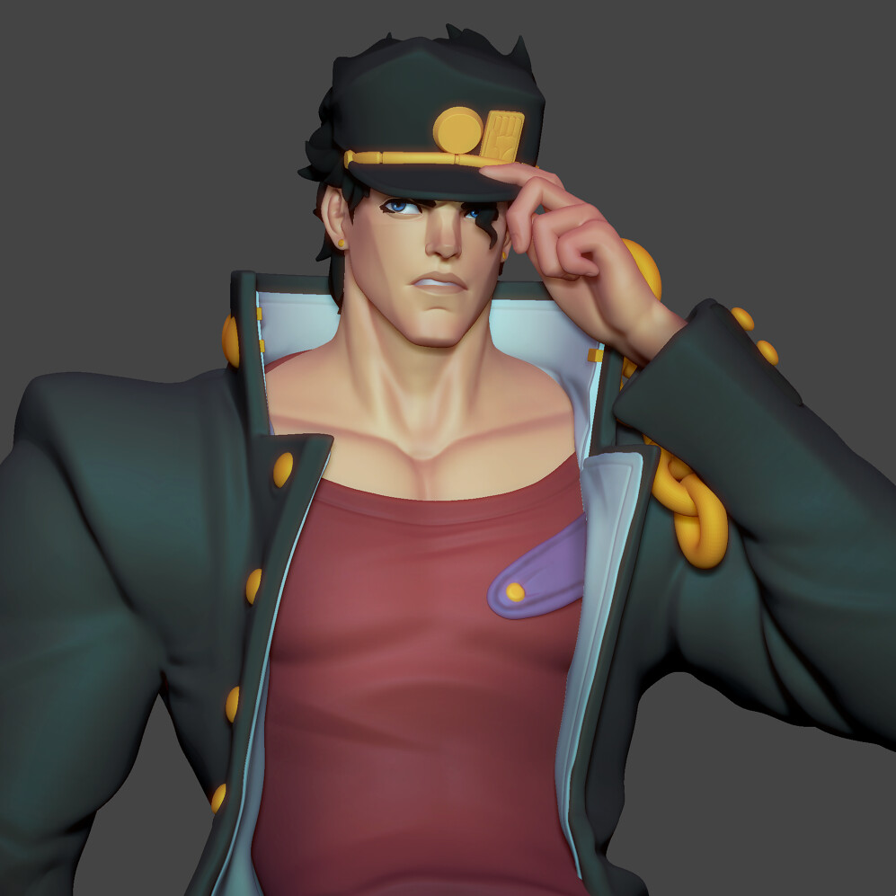 Jojo skin. Джотаро 3d. Джотаро Куджо tf2. Джотаро хеви. Джотаро Куджо 3d.