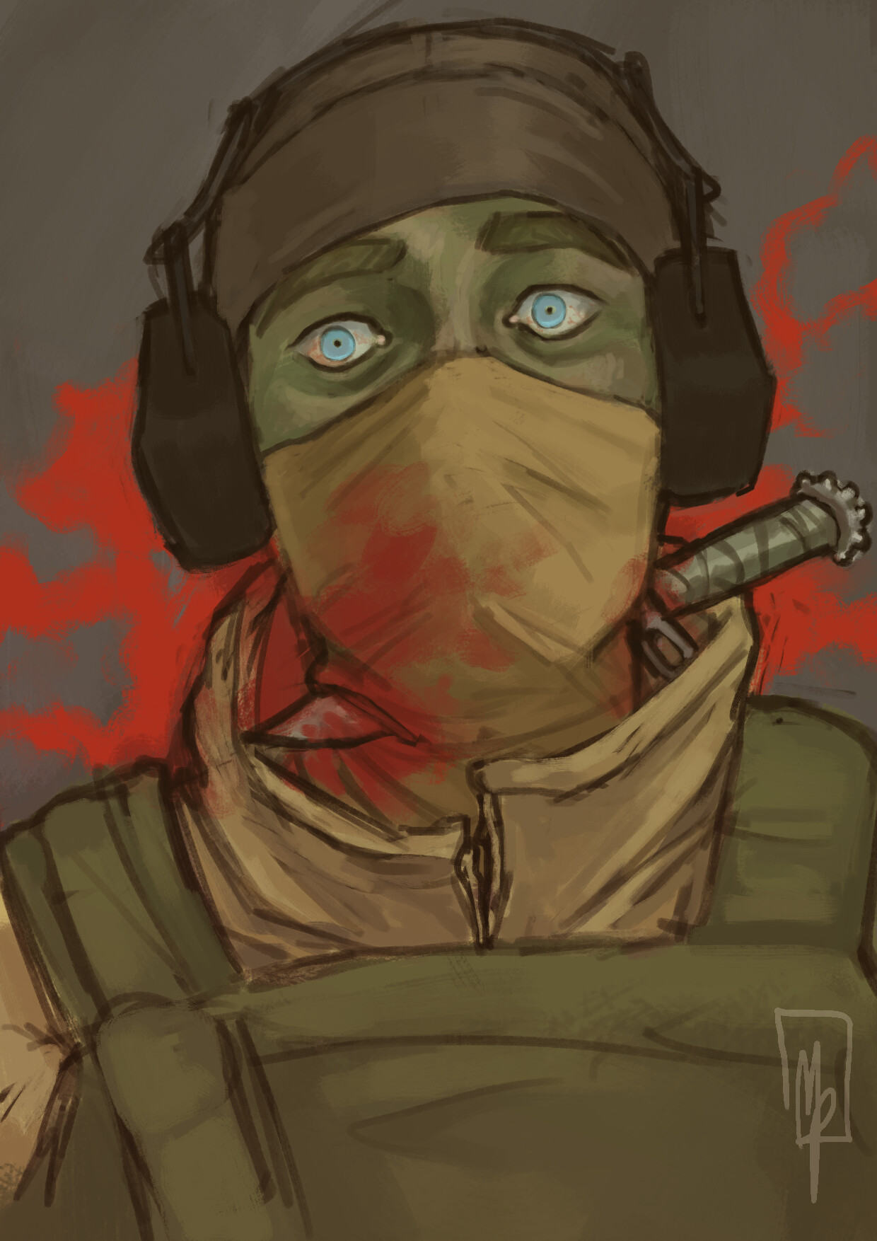 Melody Ponsati Rainbow Six Siege Glaz Fanart