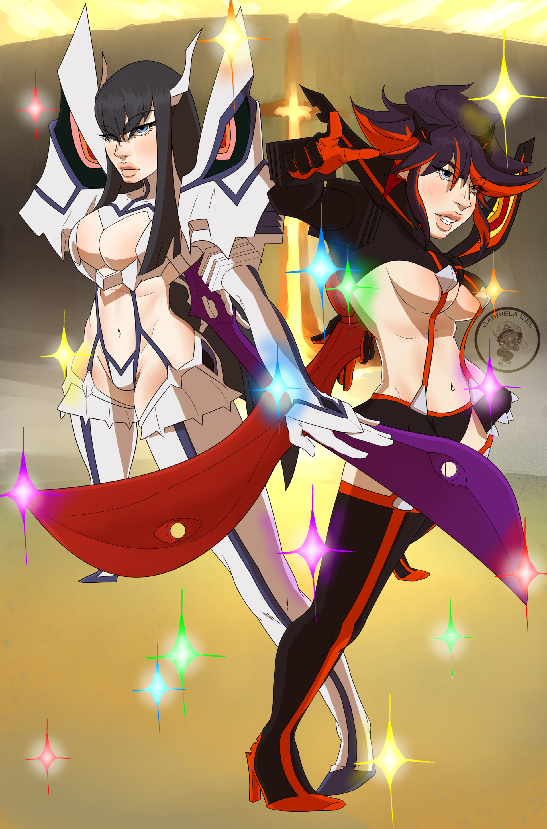 Get Wallpaper Artstation Kill La Kill Sisters Gabriela Izel Desktop Wallpaper Free