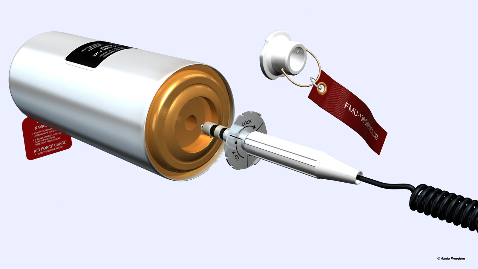 If a FZU-48/B is used, then electrical connector is installed.