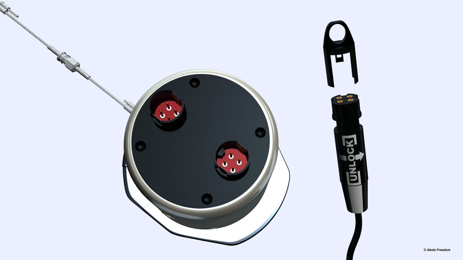 The second connector is pulled through the body of the bomb by the ring, which is then removed and it is connected to one of the connectors located at the bottom of the FZU-48/B.