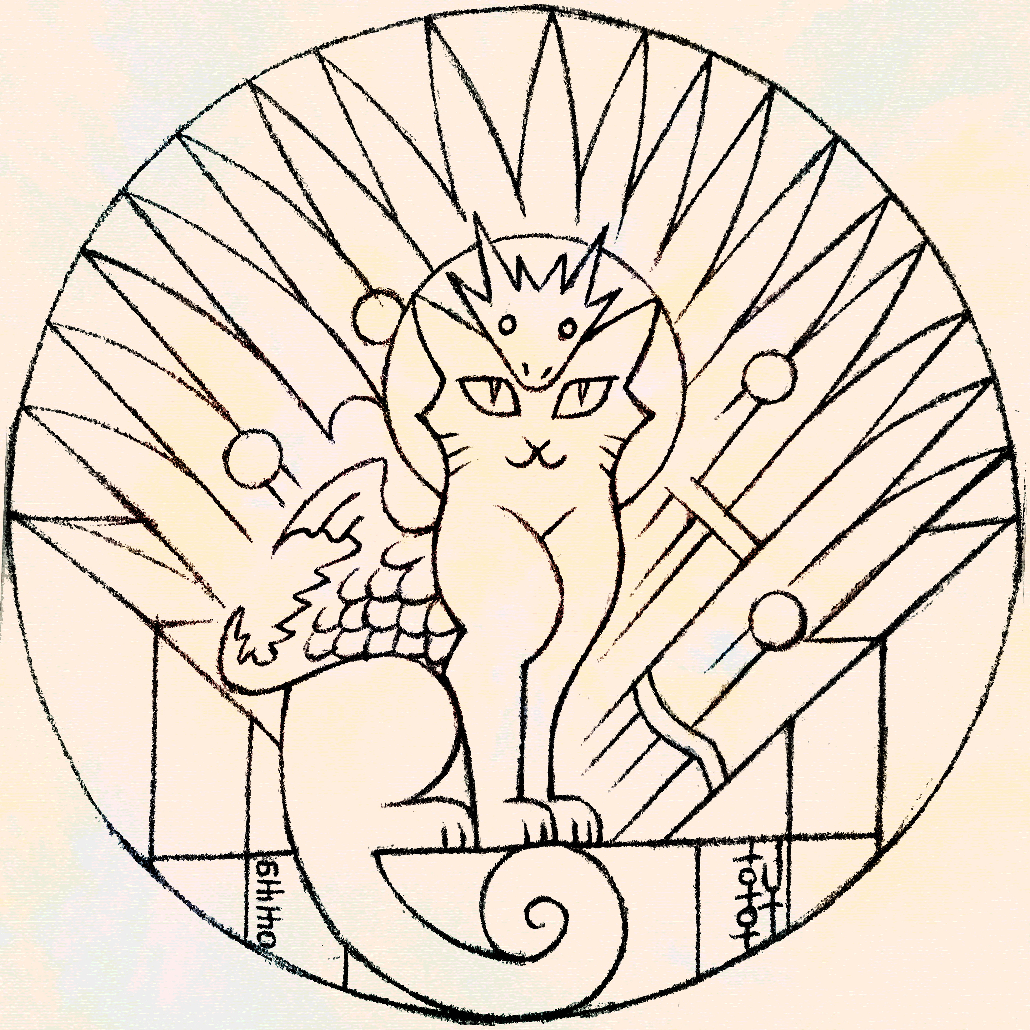 Ser Pounce on the Iron Throne - Sketch