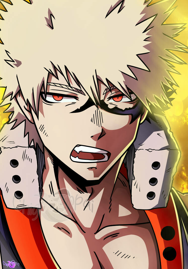 Artstation Fan Artwork Bakugou Katsuki Chigo Senpai