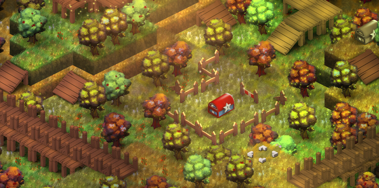 Artstation Isometric Grasslands Jacky Martin