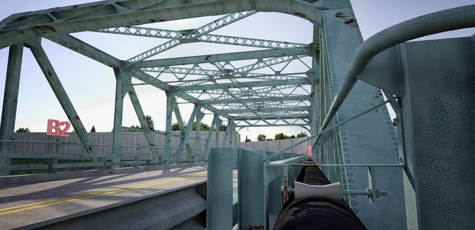 ArtStation - Virtual Bridge Inspection - Steel Truss Bridge