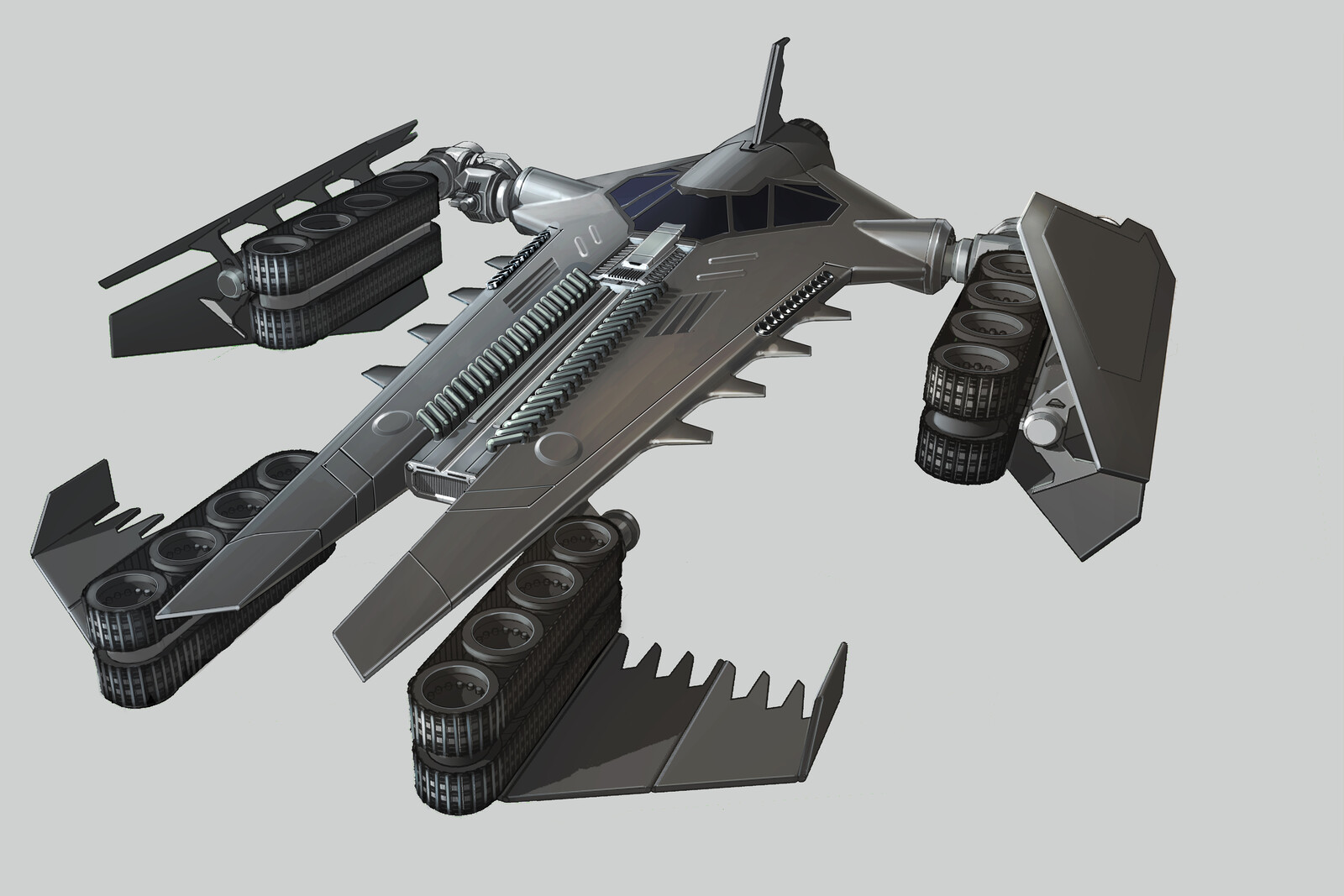 Batwing to Bat Tank transformation toy design