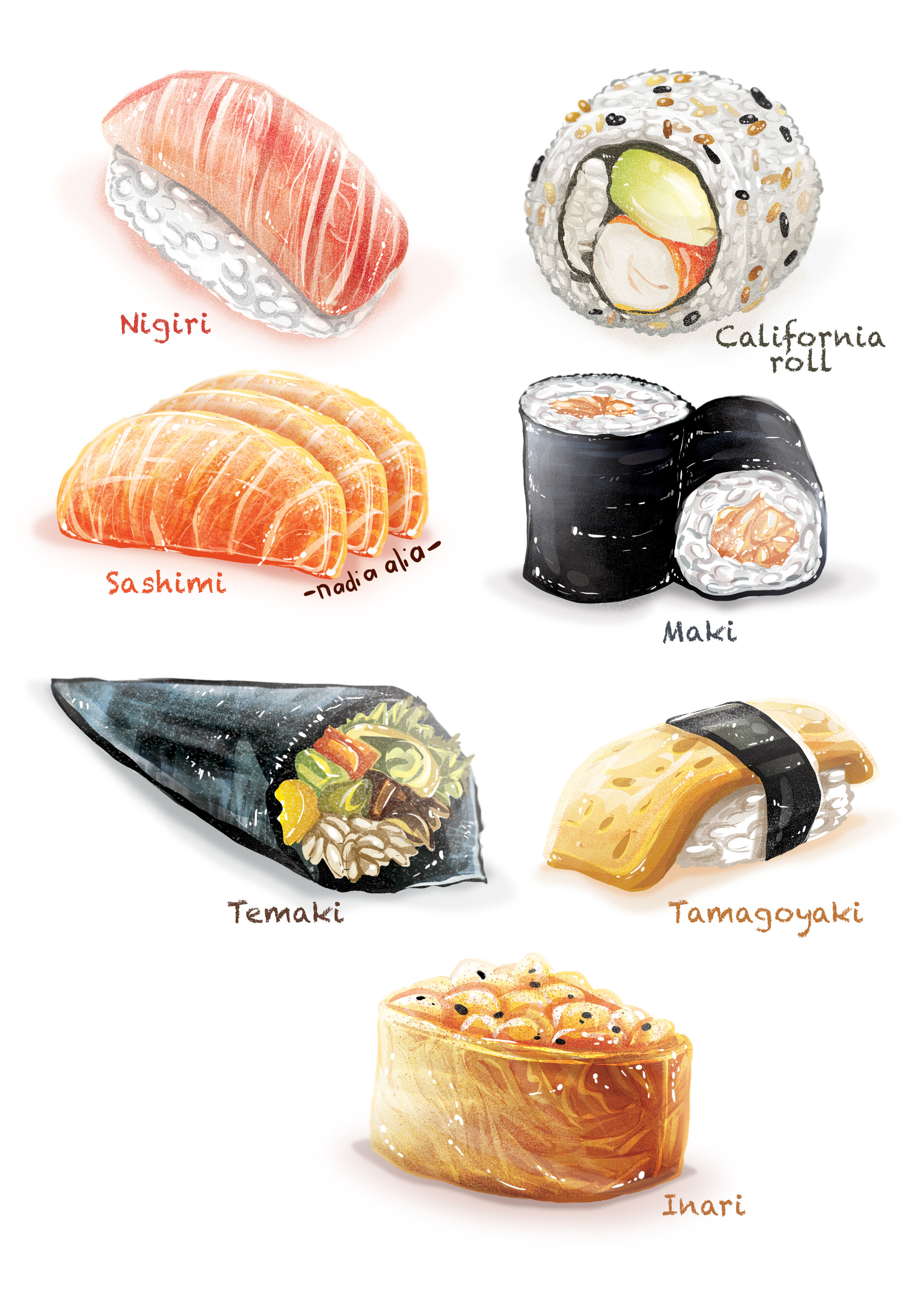 Nadia Alia - Sushi art