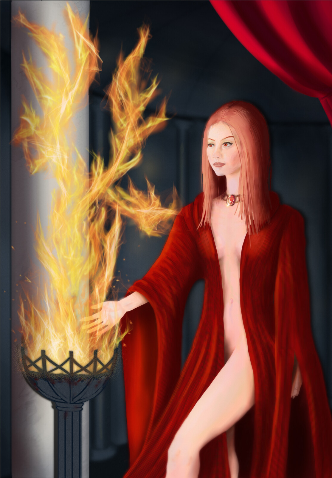 The Heart of Fire priestess