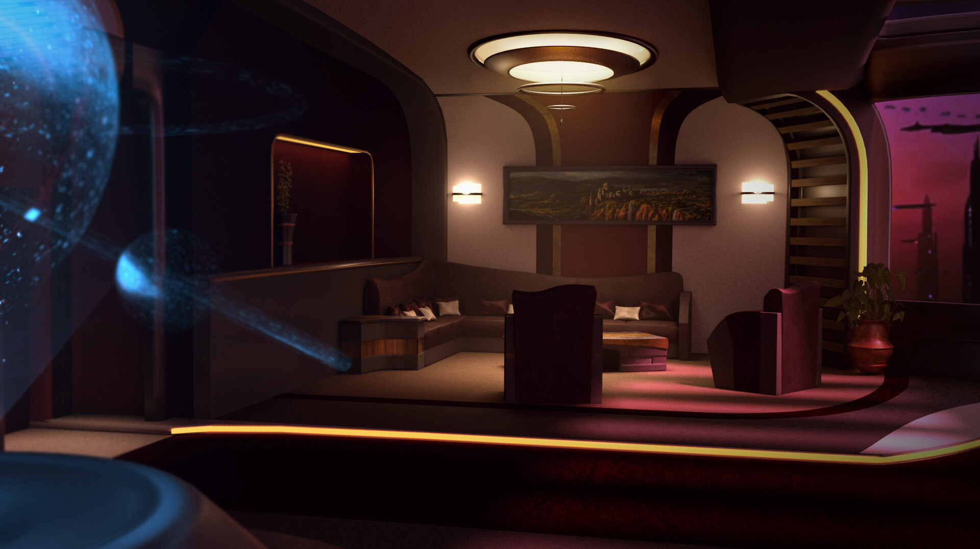 Artstation Star Wars Inspired Living Room Eloise Avice