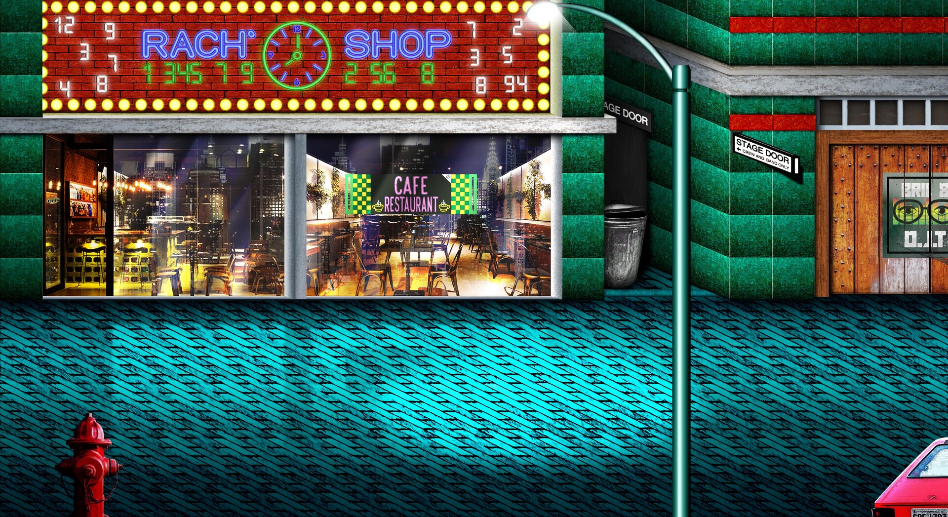 ArtStation STREETS OF RAGE STAGE 1 REMASTERED