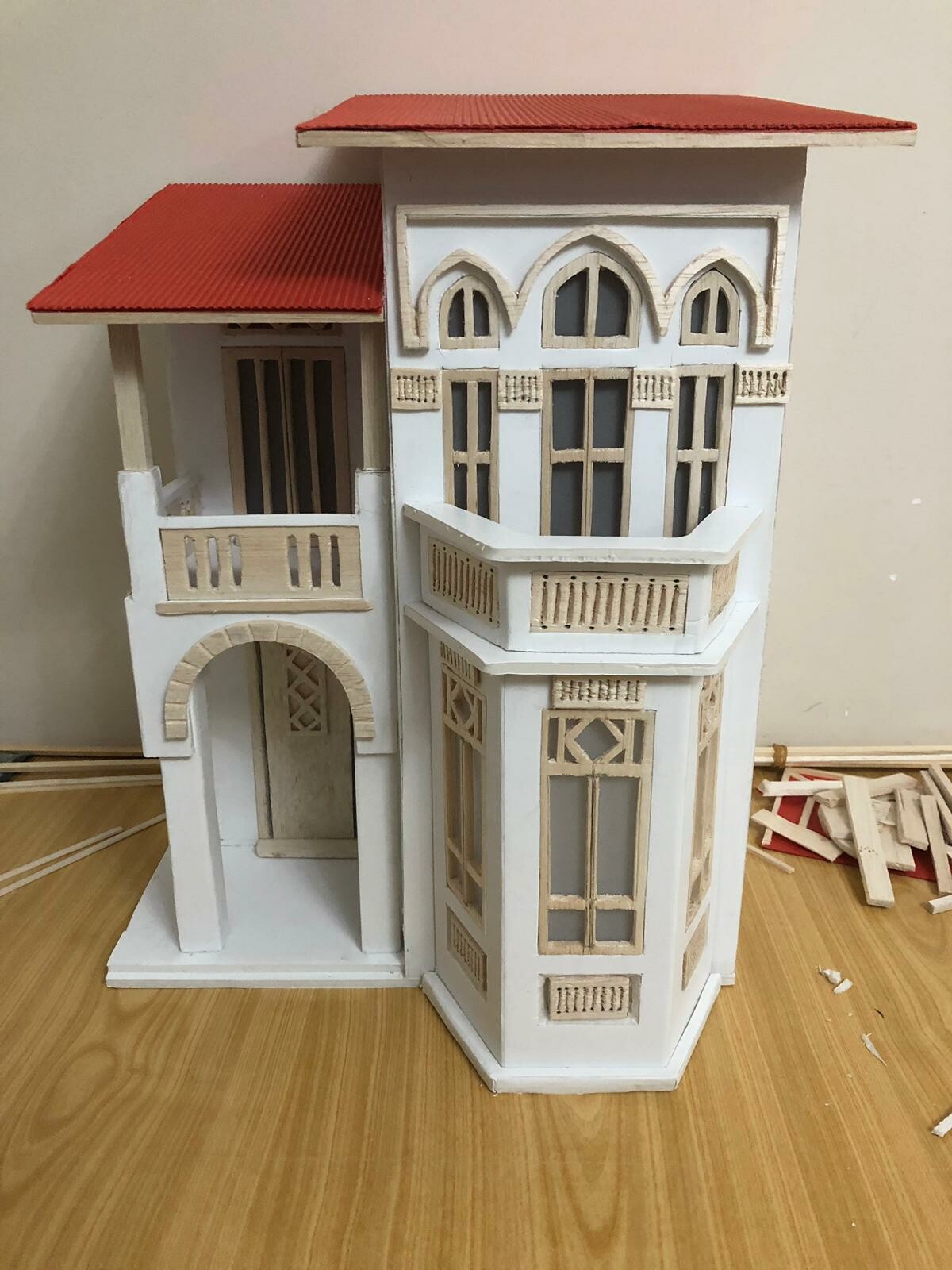 Onur Okutur Model Making Project Bay Window House Model