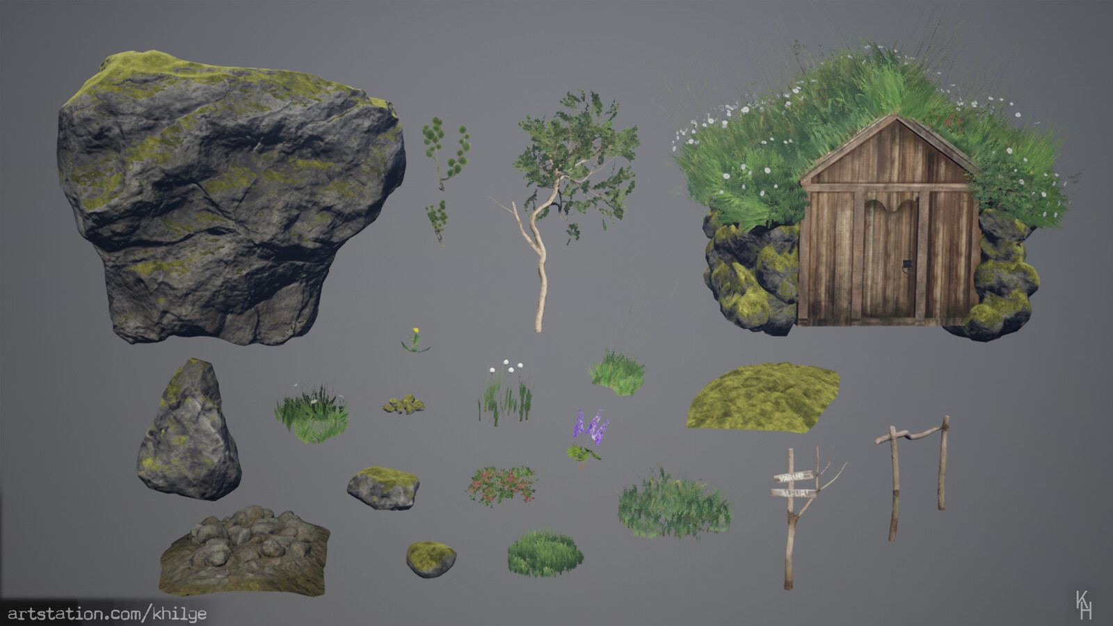 Shot of in-scene objects