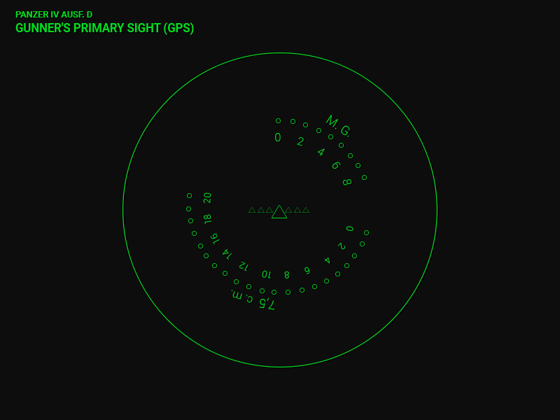 Mectus Eleven PRWW2 German Vehicle Sights