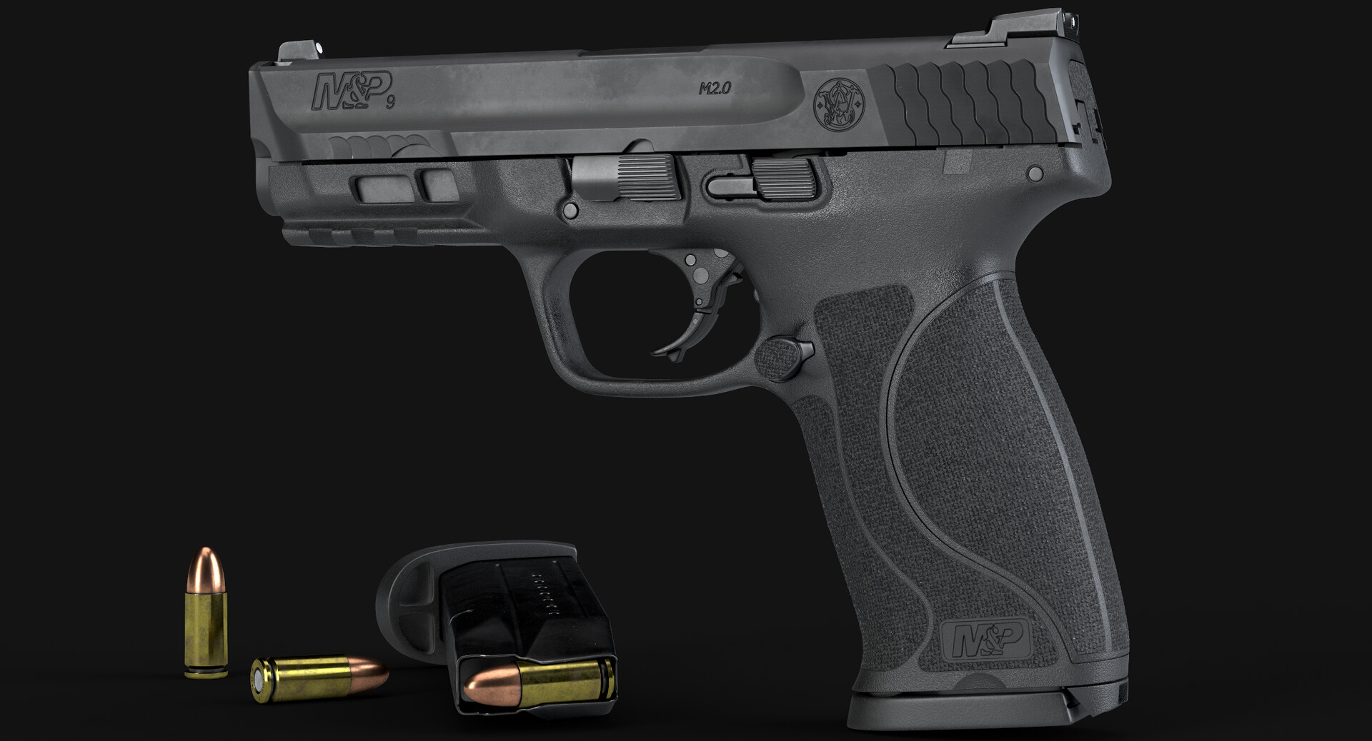 Artstation Smith Wesson M P 9 2 0 Fmj 3d Artstation Smith Wesson M P 9 2 0 Fmj 3d