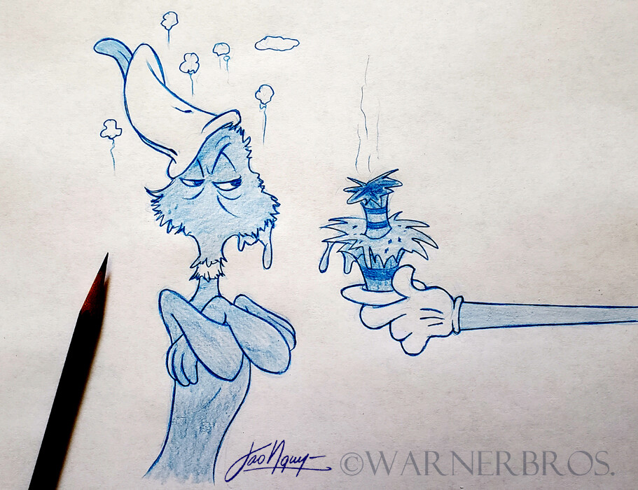 Artstation Tao Nguyen S Daffy Duck S Birthday Sketch Drawing