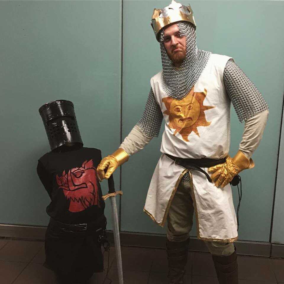 The Black Knight and King Arthur from Monty Python and the Holy Grail, Lyx ...