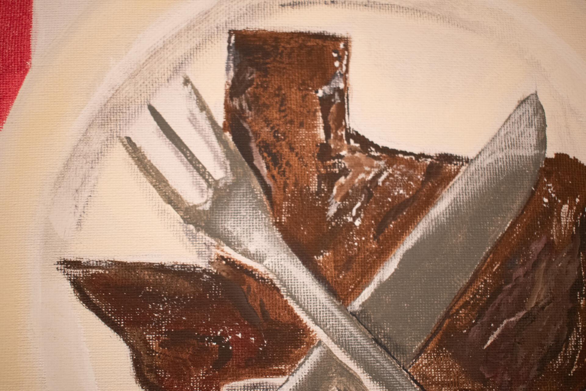 Artstation Texas Steak Acrylic On Canvas 16x20 David Martinez