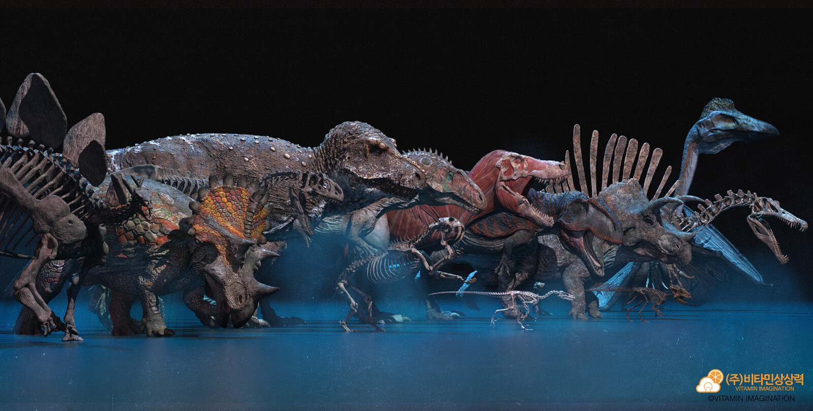 The march of dinosaurs