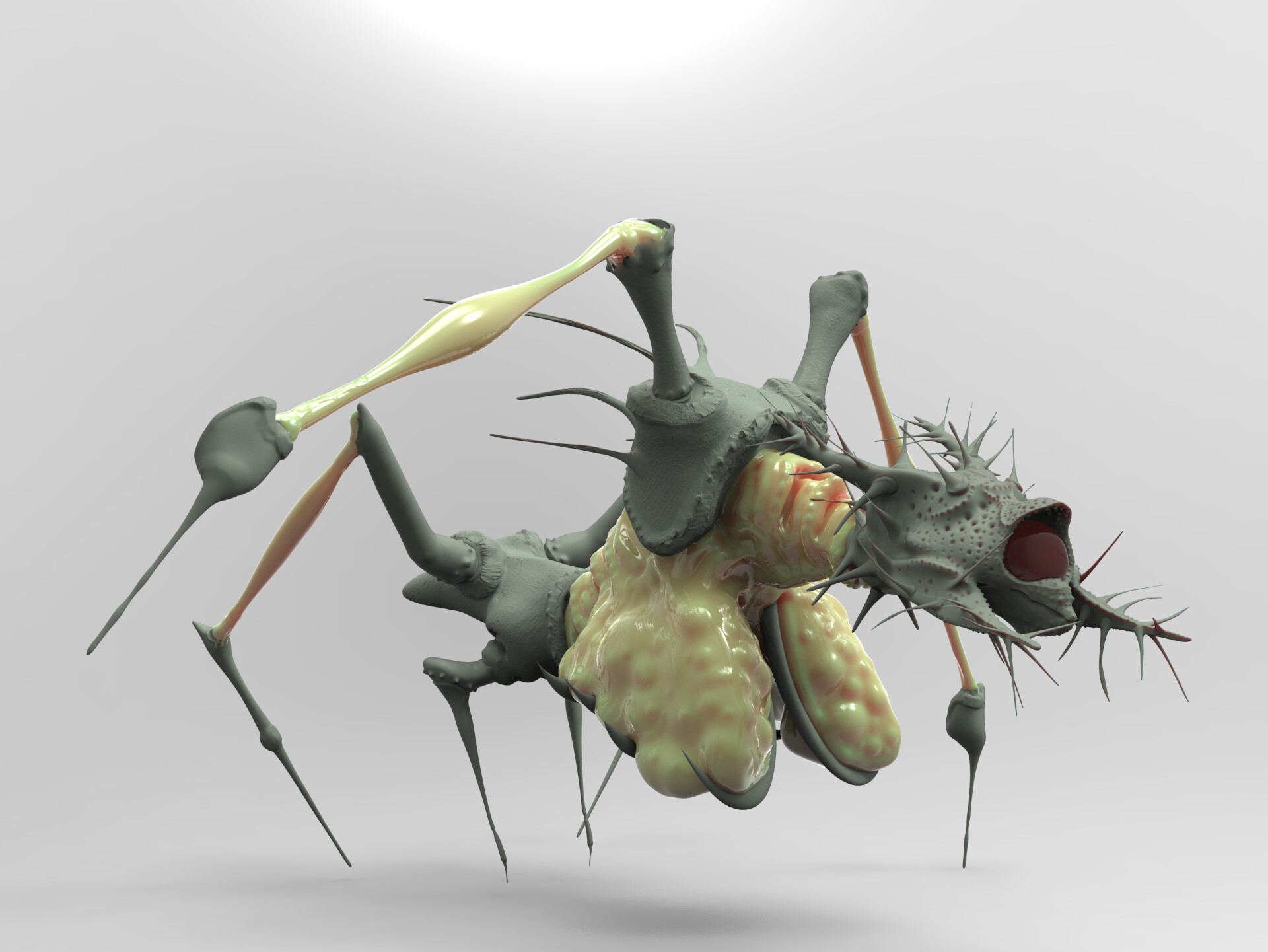 Insectoid creature with egg-sack.
