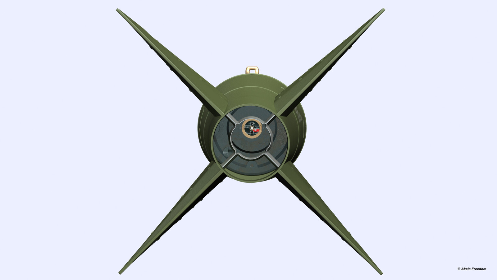 MK-84 in details:
The conical fin constructed of a heavy steel with welded joints. The cone tapers down to four evenly spaced fixed fins.