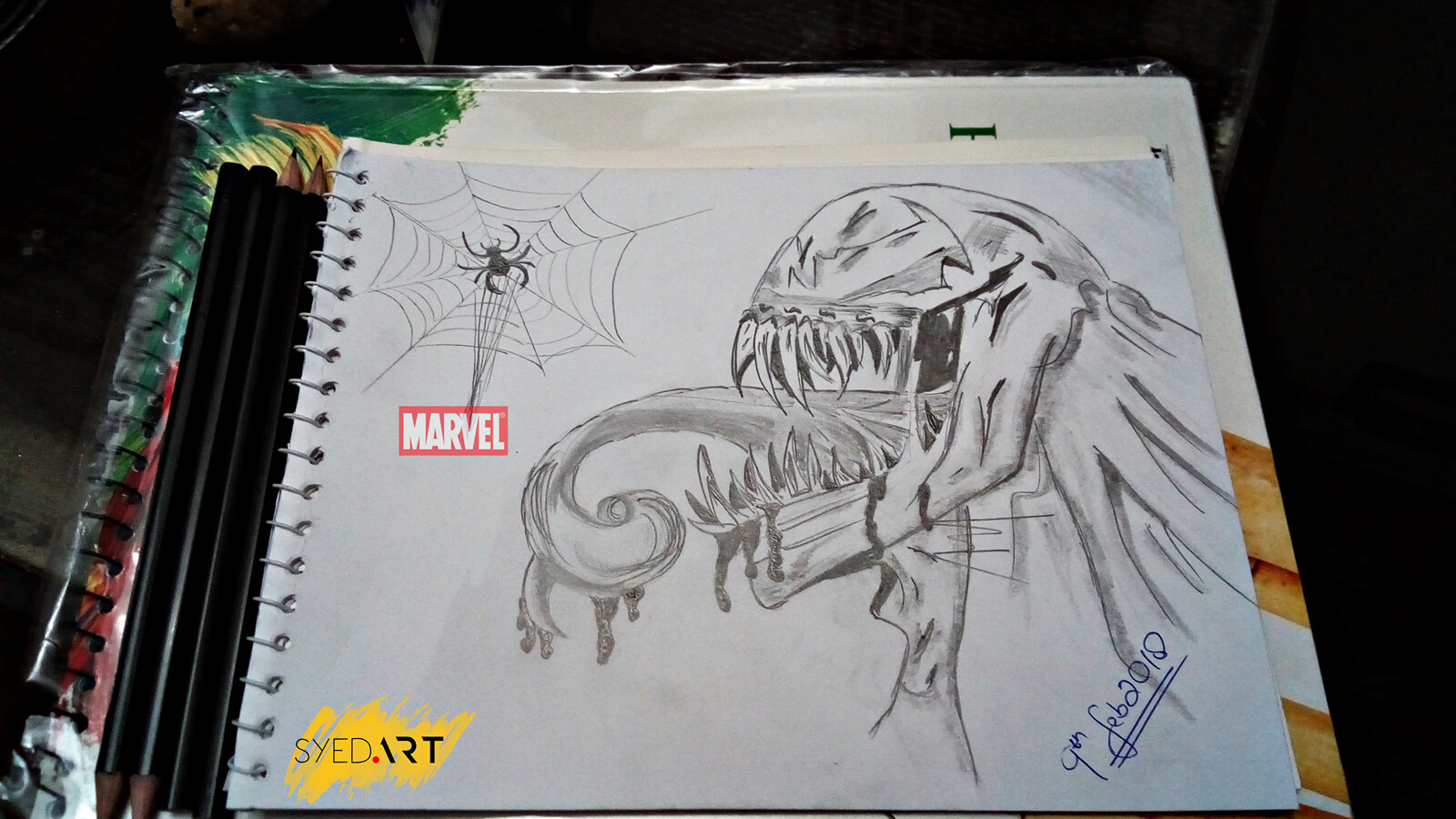 ArtStation - Marvel Venom Lead Pencil Drawing Powered by Syed Art
