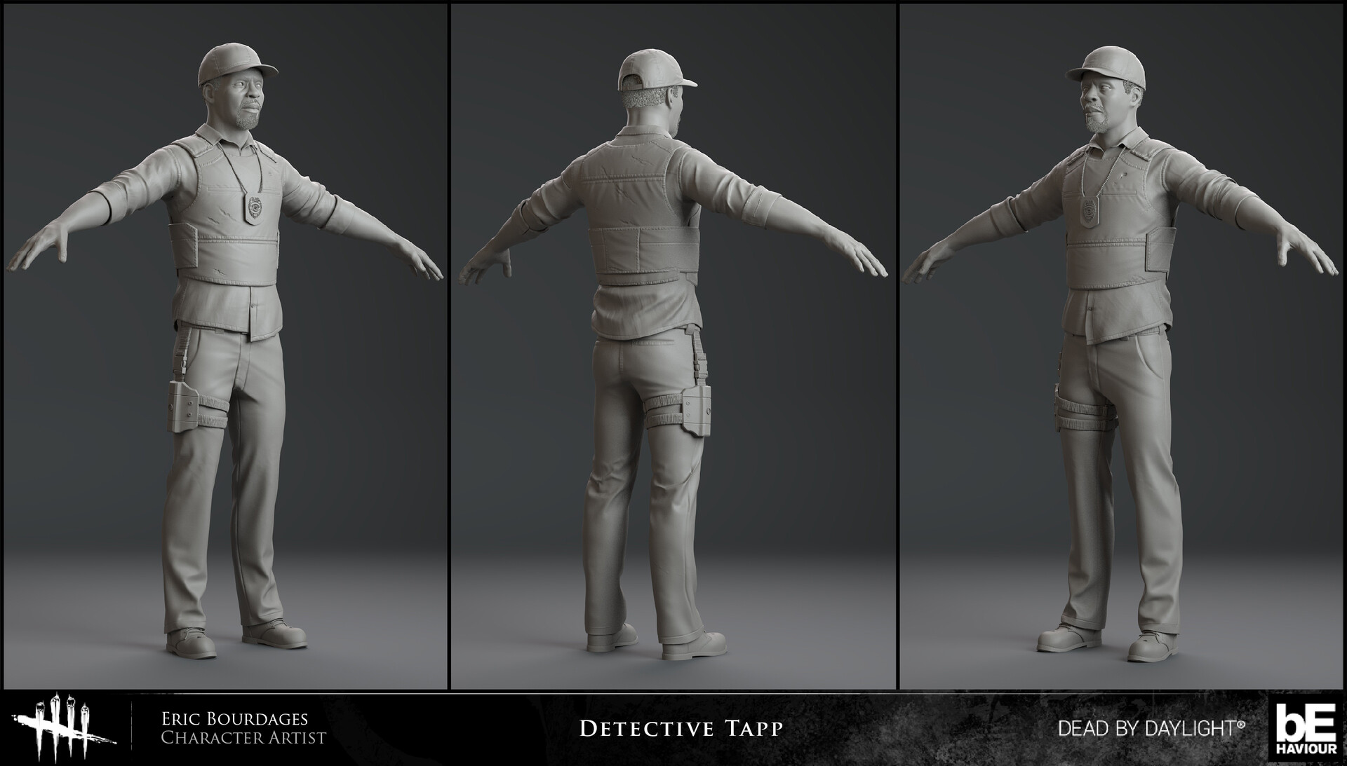 Artstation Detective Tapp Dead By Daylight Eric Bourdages