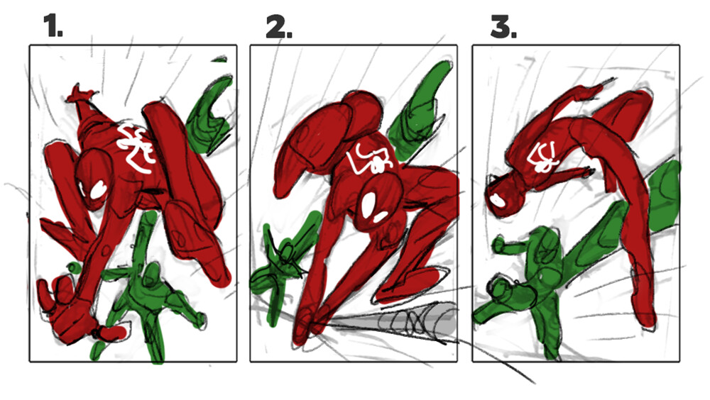 spiderman vs scorpion drawings