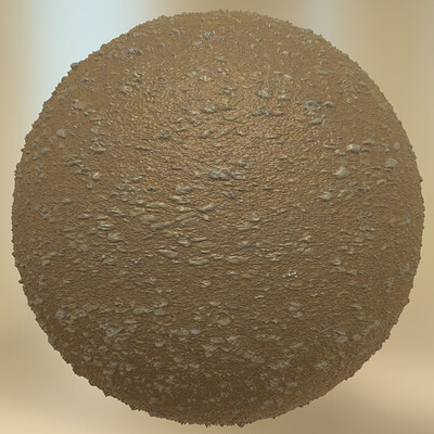 Sand with pebbles Pbr