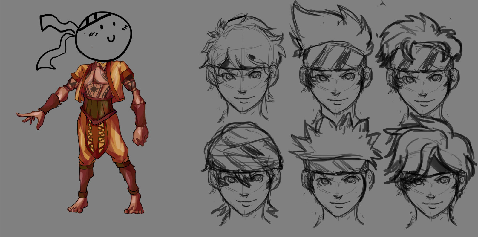Multiple faces for the producer to choose from