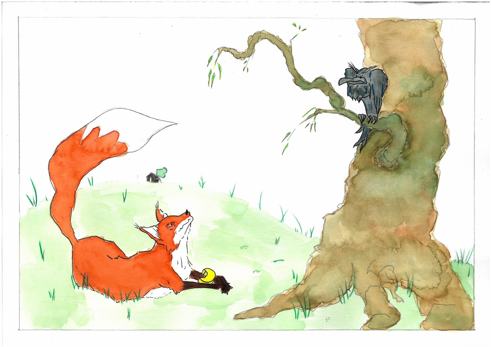 Artstation Le Corbeau Et Le Renard Noemie Bonte