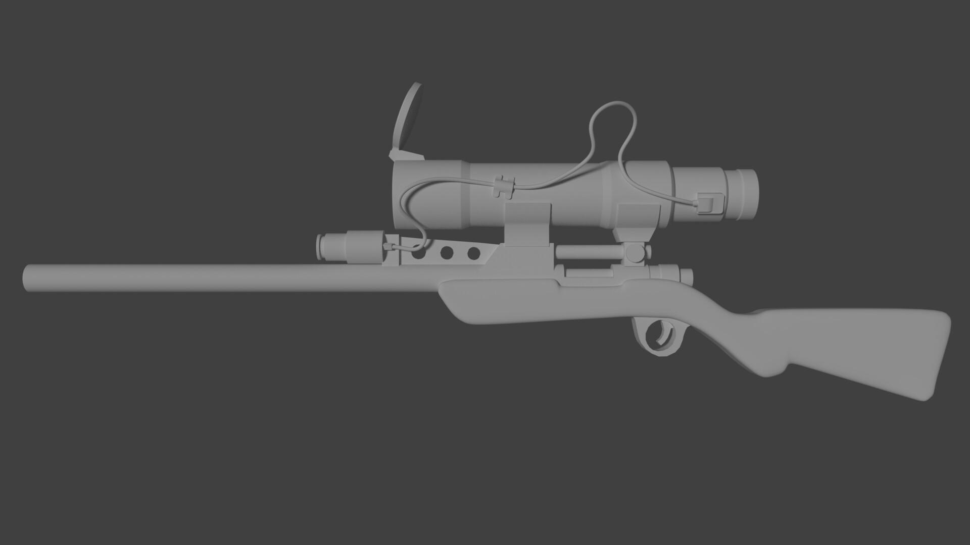 Cameron garbett high poly sniper rifle from team fortress 2