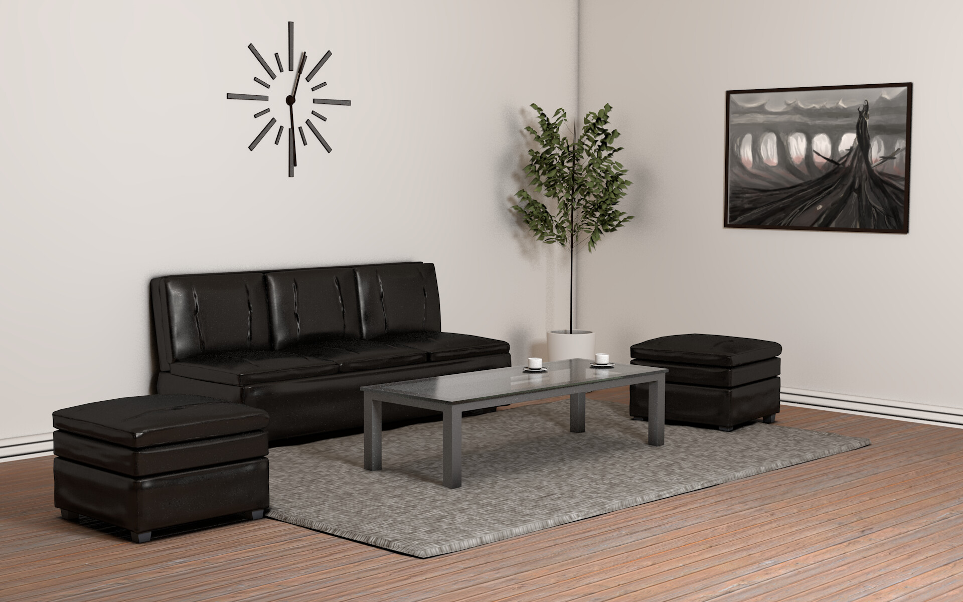 Jesper Lindström - Basic modern living room.