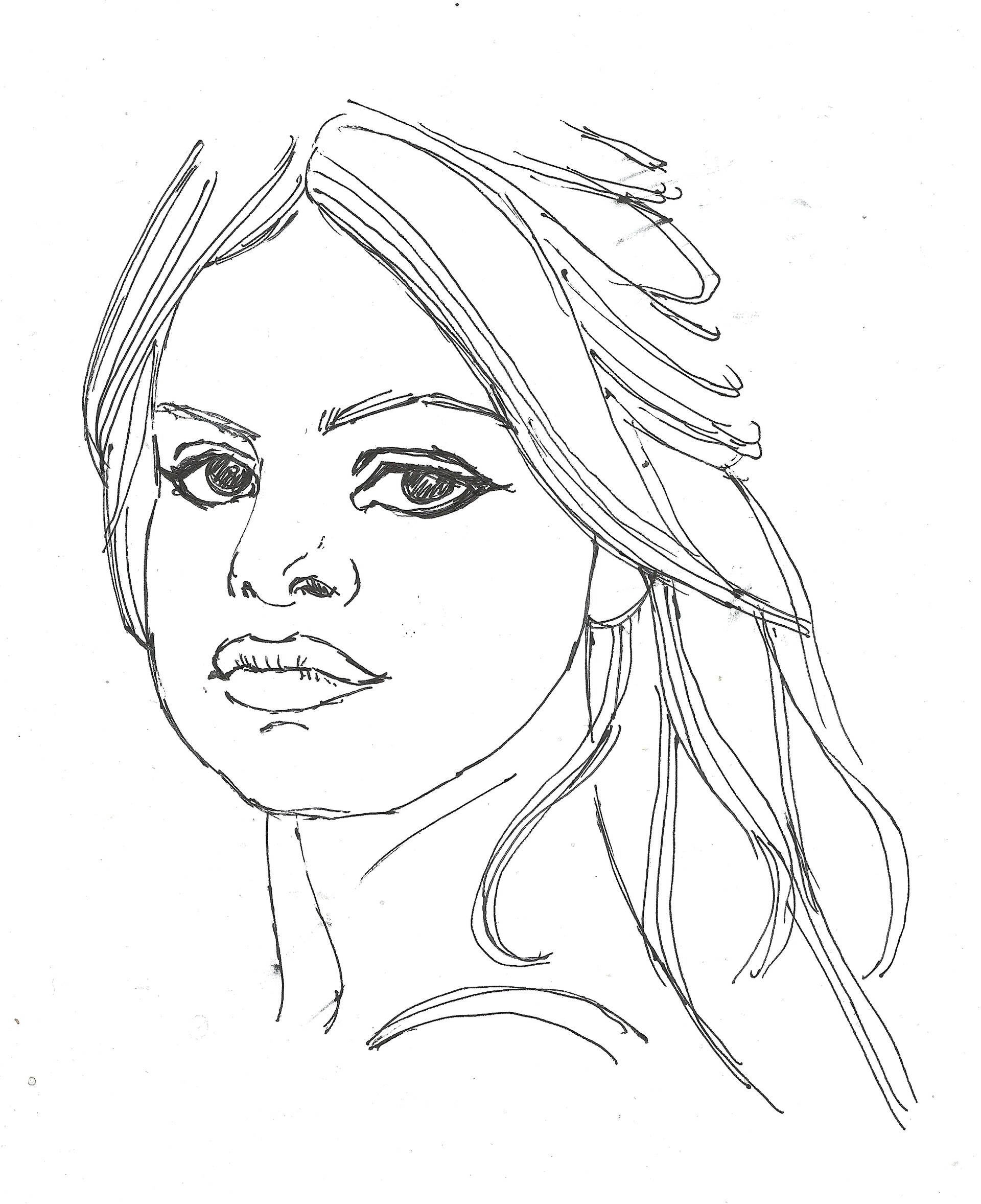 Pencil Sketch Of Selena Gomez  DesiPainterscom