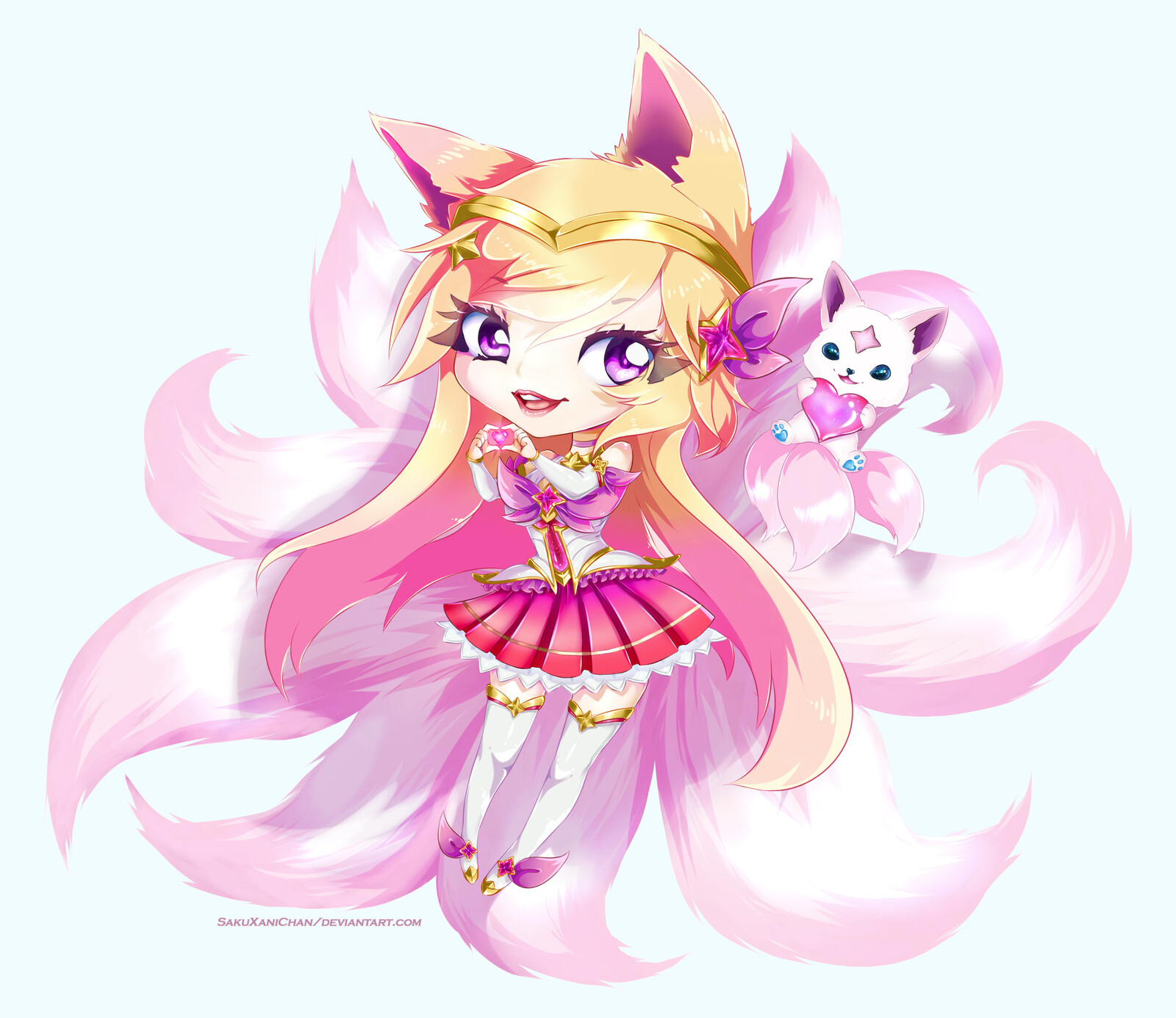 Artstation Ahri Star Guardian Chibi Version Lol Yuukiee Art I tried to film myself drawing and talking but turns out that my computer can't handle recording both. artstation ahri star guardian chibi