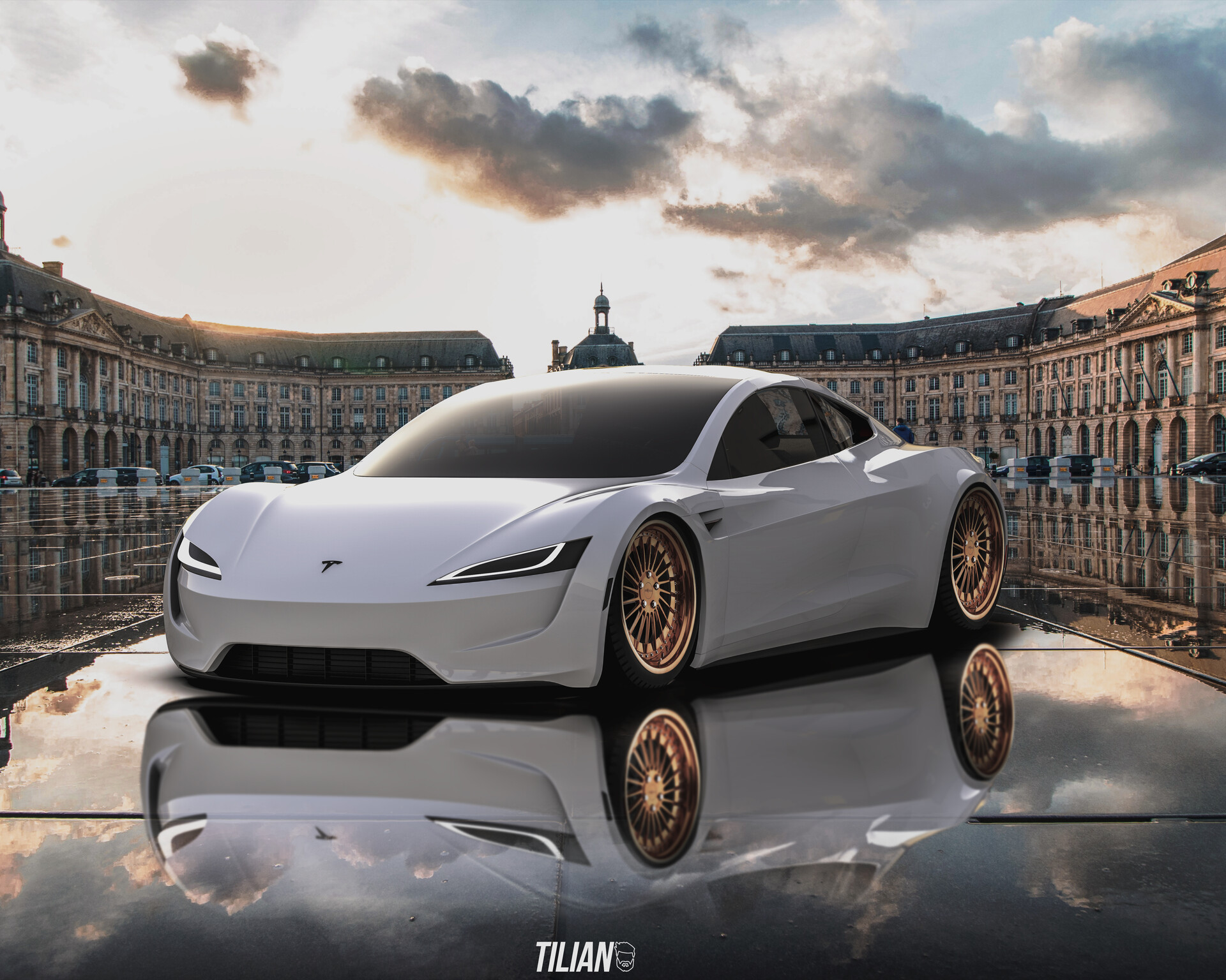 Stanced tesla hot sale