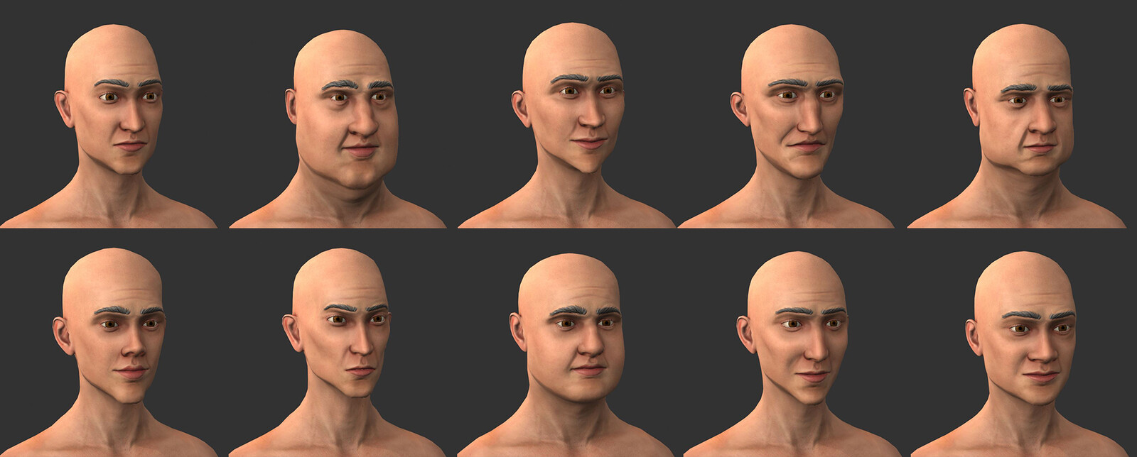 Man Head Variations