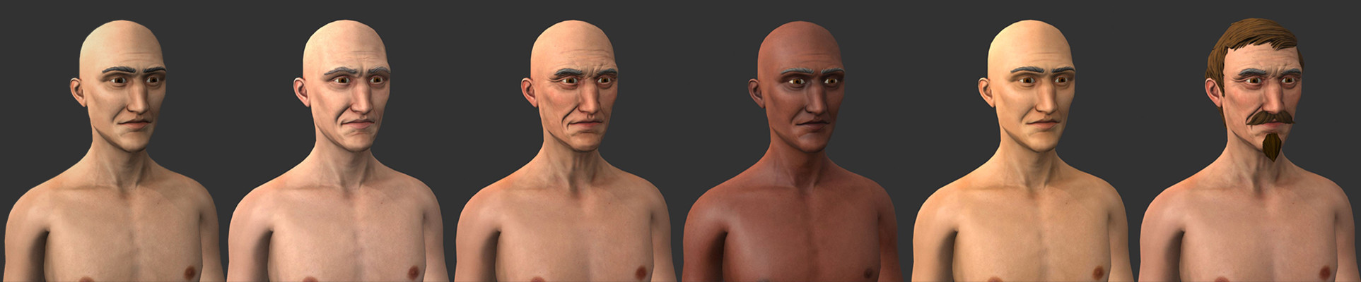 Man skin Variations