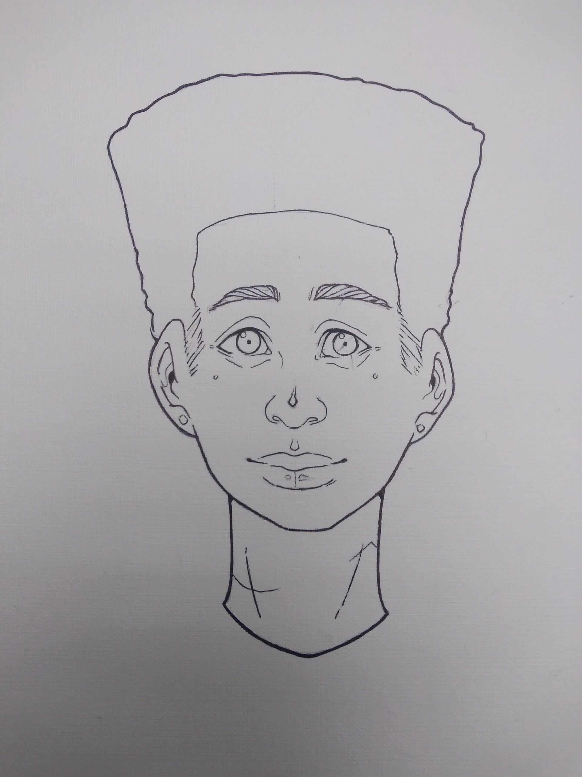 boy face sketch