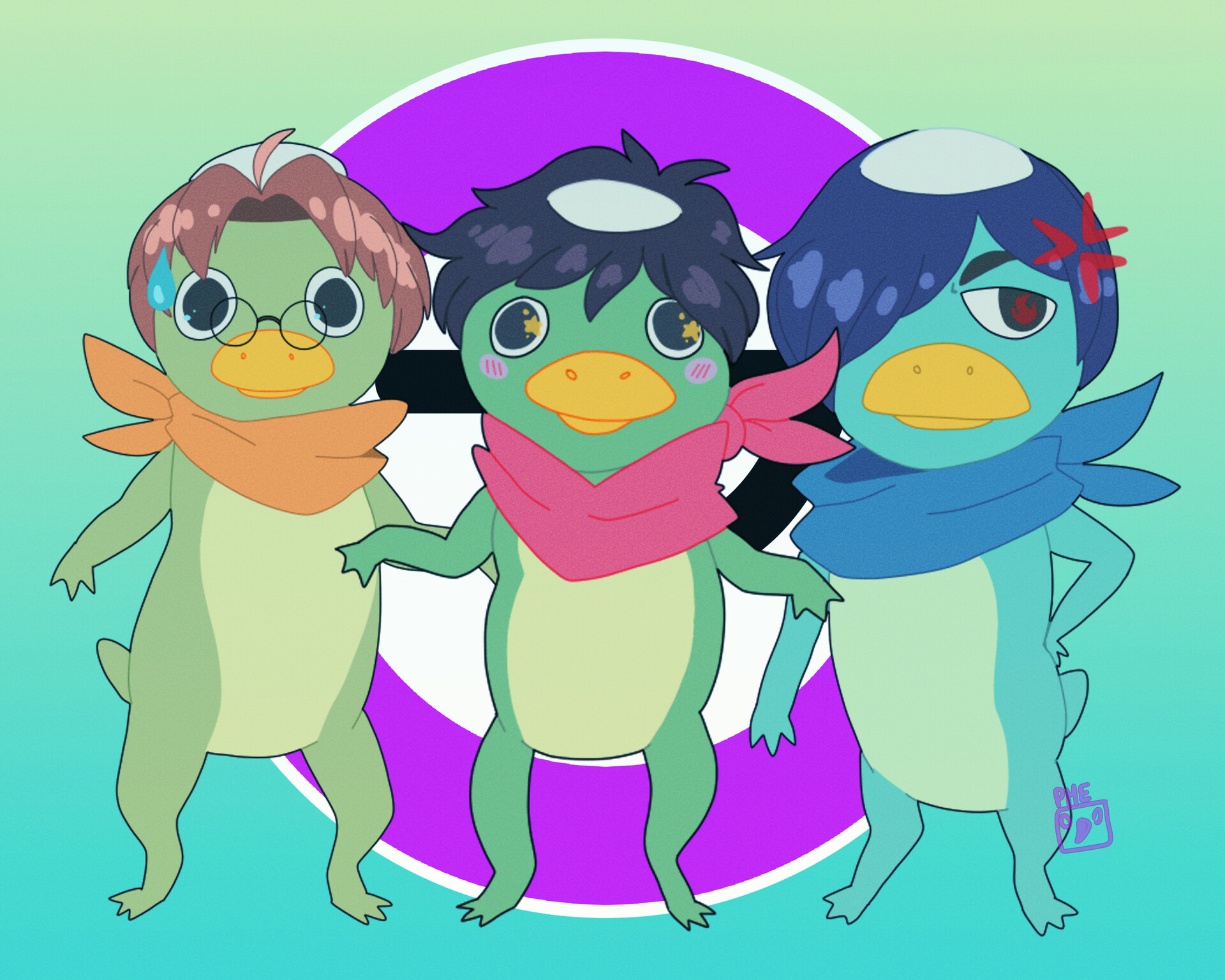 Wallpaper Artstation Sarazanmai Phebe Kressler Free