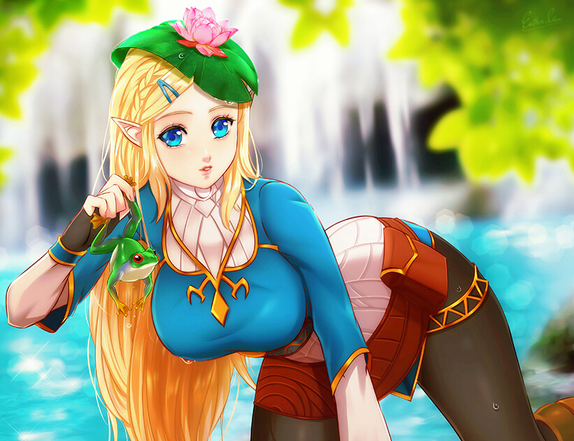 SFW Zelda breath of the wild LOZ Color step / Full size / NSFW version ( ♥‿...