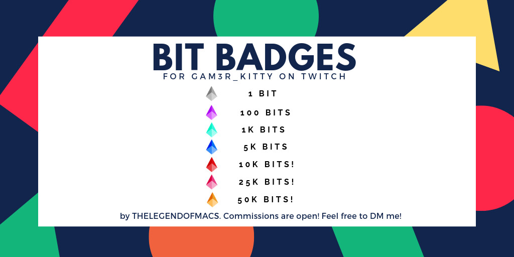 Artstation Bit Badges For Gam3r Kitty On Twitch Macs The Legend