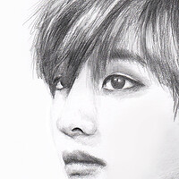 Artstation Pencil Sketch Of Jeon Jungkook Christine Noels