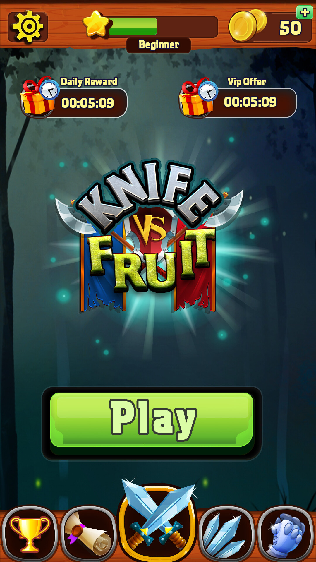 Artstation Knife Vs Fruit Game Ui Personal Practice Muhammad