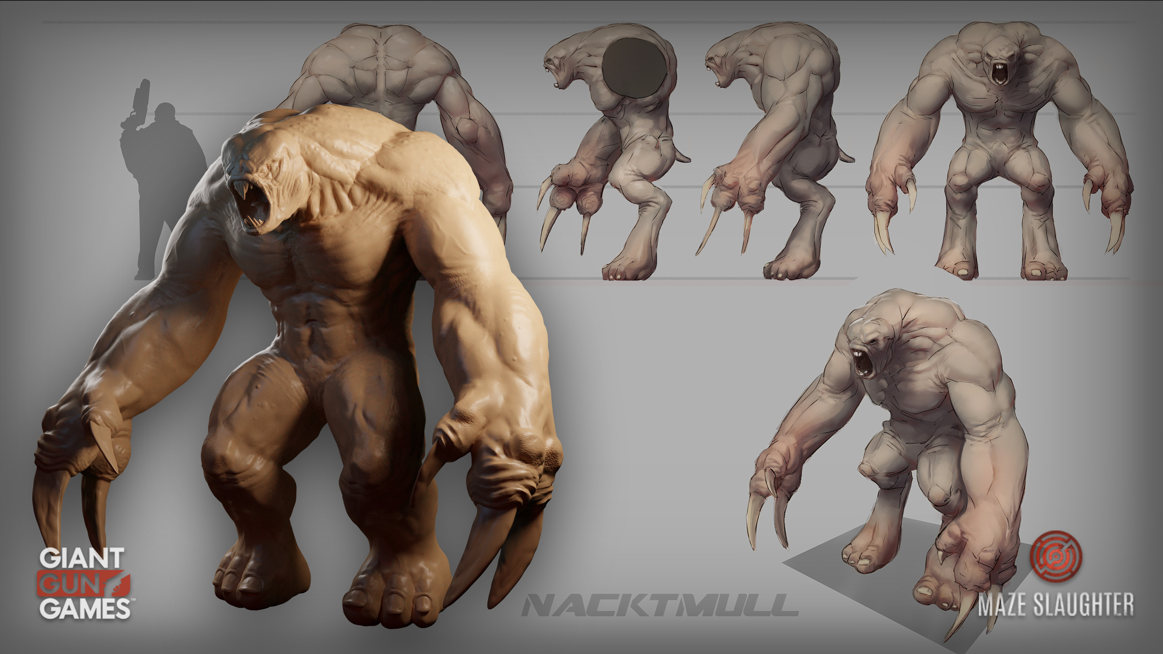 Some design changes were made to  let the character use an existing rig and for over all feel.